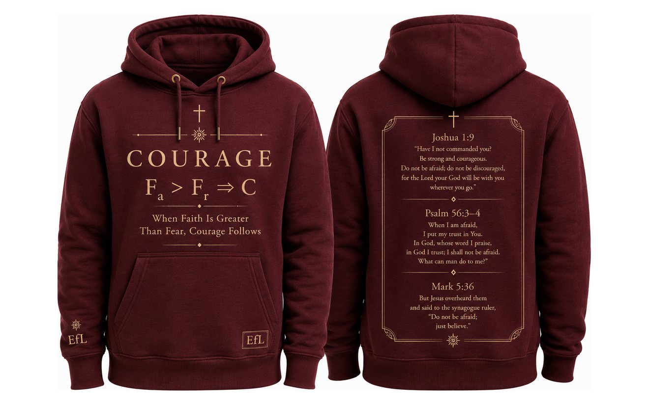 Courage Collector Hoodie in Oxblood