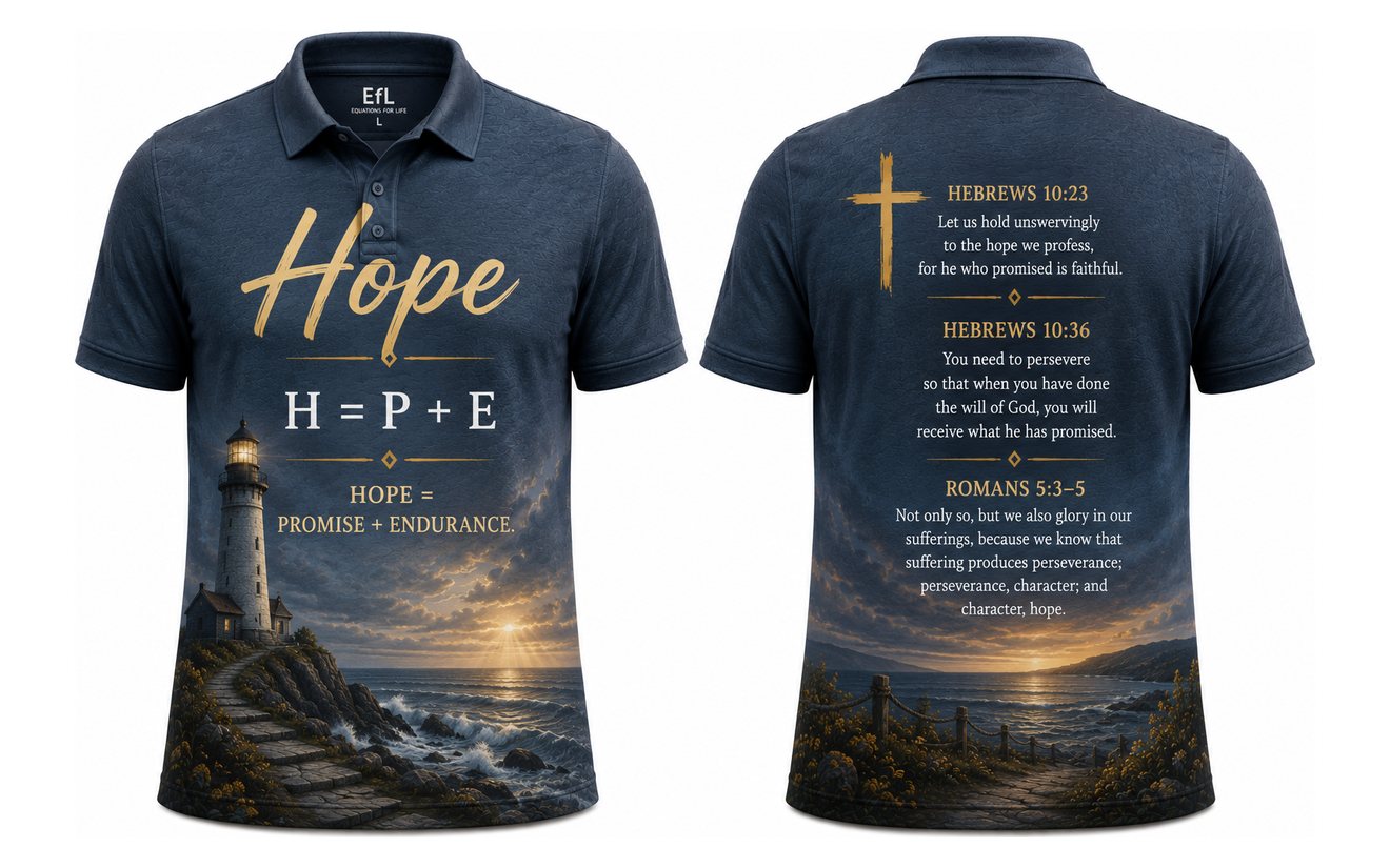 Hope golf shirt in Heather Navy